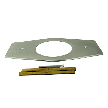 Westbrass Remodel Cover Plate for Moen and Delta Bathtub and Shower Valves, Satin Nickel D502-07